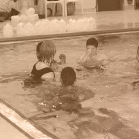 People in pool