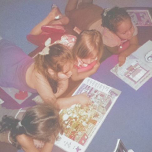 Children reading books