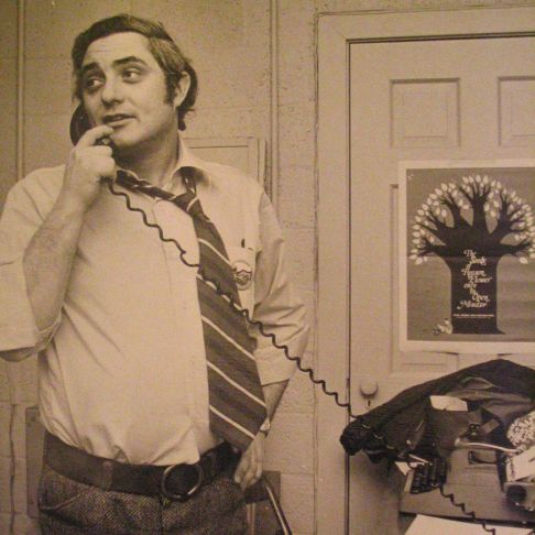 Executive Director Dick Jackson on the phone