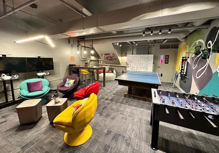 new Teen Center at The Bridge Family Center
